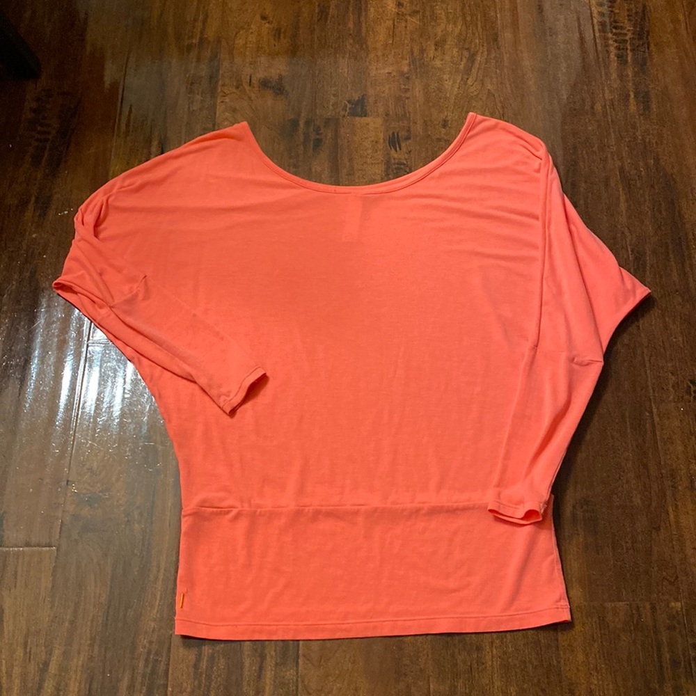 Off the shoulder top Soft orange / coral color